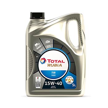 ACEITE PARA MOTOR TOTAL RUBIA TIR 7400 15W40 POR GALON (5 Litros)