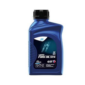 ACEITE PARA HORQUILLA Y AMORTIGUADOR (BARRAS) MOTO ELF FORK OIL SYN 5W DE MOTO (500 ml)